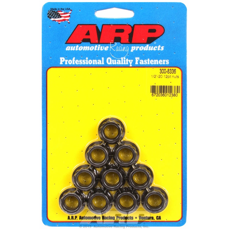 ARP fasteners 12-Point Nut, Chrome Moly Black Oxide AR300-8336